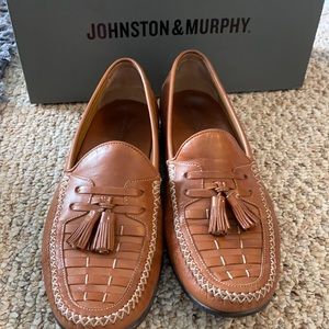 JOHNSTON & MURRAY WOVEN TASSEL CRESSWELL MENS LOAFERS